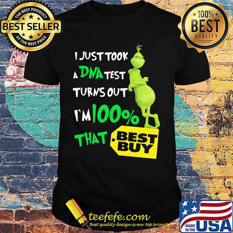 I Just Took A Dna Test Turns Out I’m 100 Percent That Best Buy Grinch Shirt