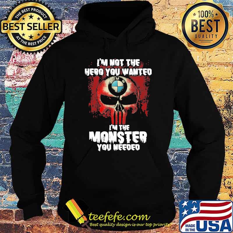 I’m Not The Hero You Wanted I’m The Monster You Needed Punisher With Bmw Motorrad Logo Shirt Hoodie I’m Not The Hero You Wanted I’m The Monster You Needed Punisher With Bmw Motorrad Logo Shirt Hoodie