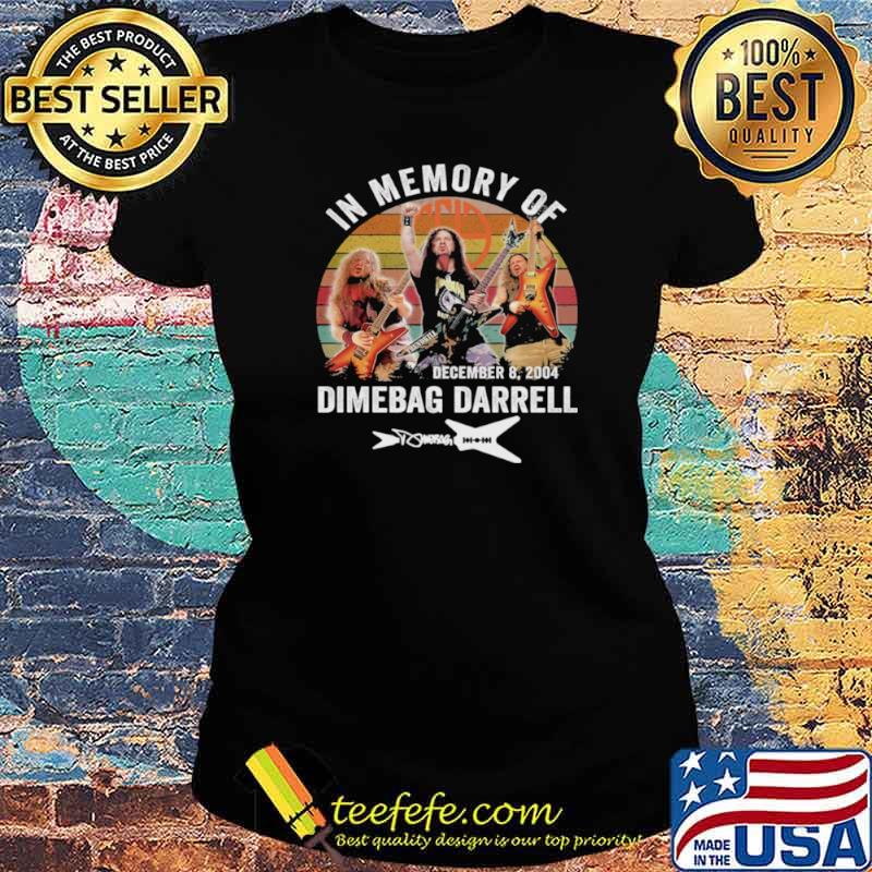 In Memory Of Dimebag Darrell December 8 2004 Signature Vintage Shirt Ladies tee In Memory Of Dimebag Darrell December 8 2004 Signature Vintage Shirt Ladies tee