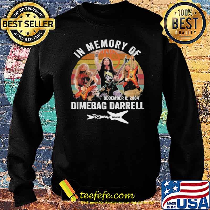 In Memory Of Dimebag Darrell December 8 2004 Signature Vintage Shirt Sweater In Memory Of Dimebag Darrell December 8 2004 Signature Vintage Shirt Sweater