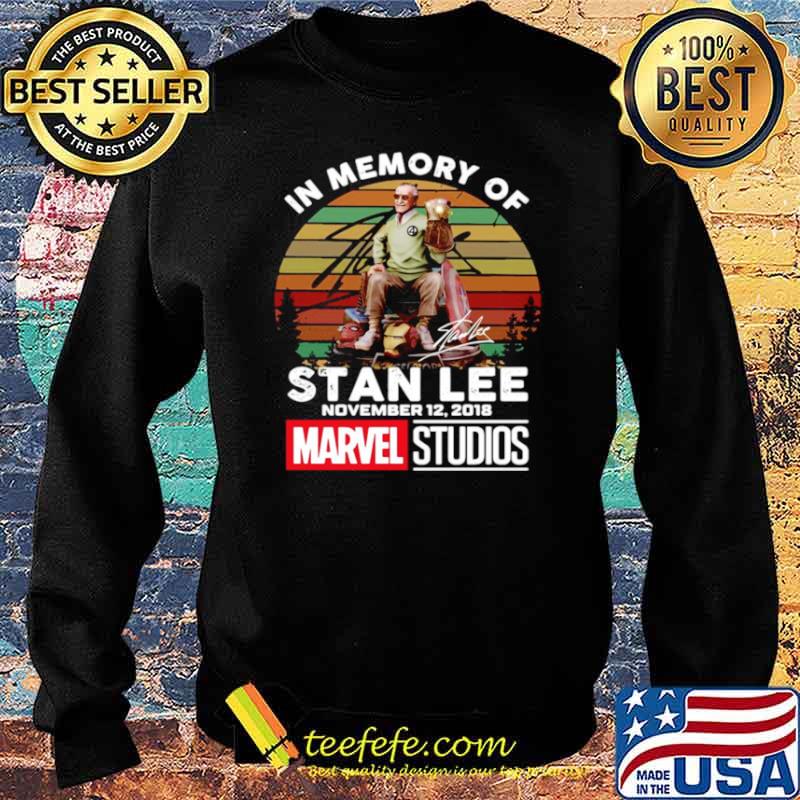 In Memory Of Stan Lee November 12 2018 Marvel Studios Signature Vintage Sweater In Memory Of Stan Lee November 12 2018 Marvel Studios Signature Vintage Sweater