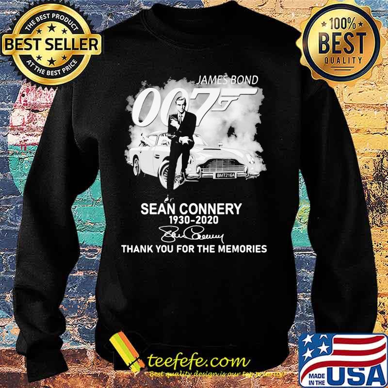 James Bond Sean Connery 1930 2020 Thank You For The Memories Shirt Sweater James Bond Sean Connery 1930 2020 Thank You For The Memories Shirt Sweater
