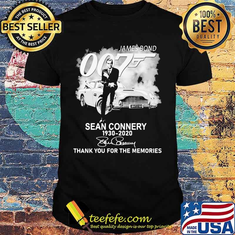 James Bond Sean Connery 1930 2020 Thank You For The Memories Shirt James Bond Sean Connery 1930 2020 Thank You For The Memories Shirt