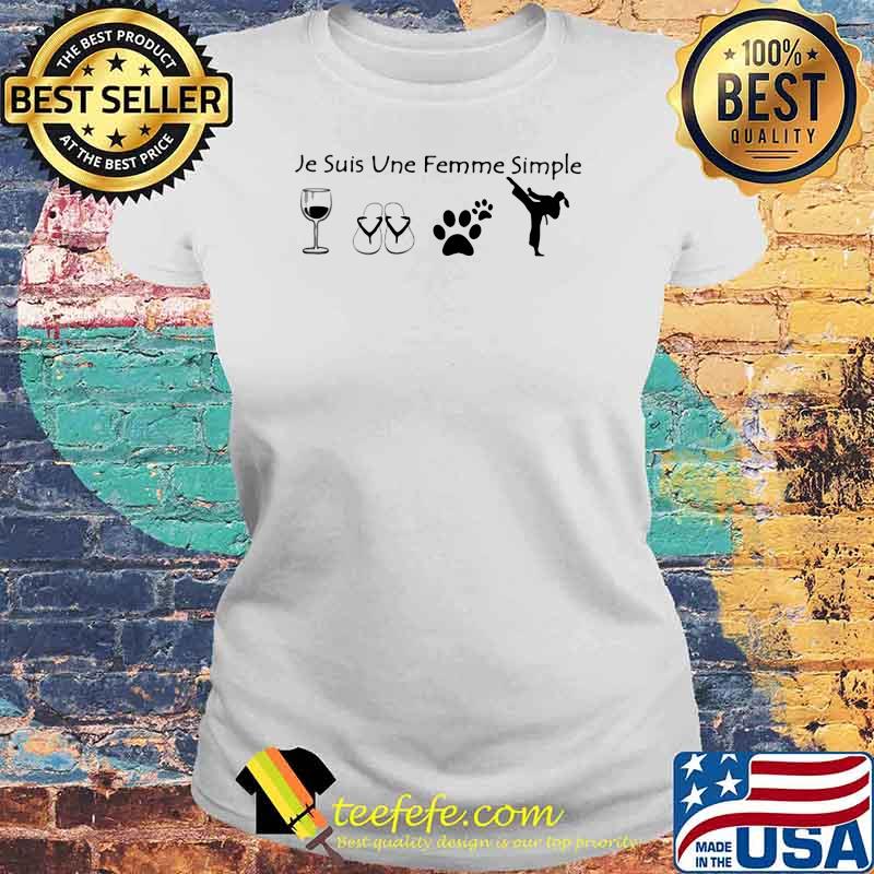 Je suis vne emme simple wine dogs katate Laides tee Je suis vne emme simple wine dogs katate Laides tee