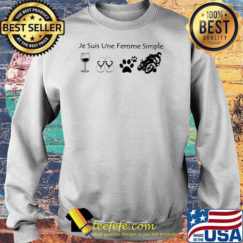 Je suis vne emme simple wine dogs motogp Sweater Je suis vne emme simple wine dogs motogp Sweater
