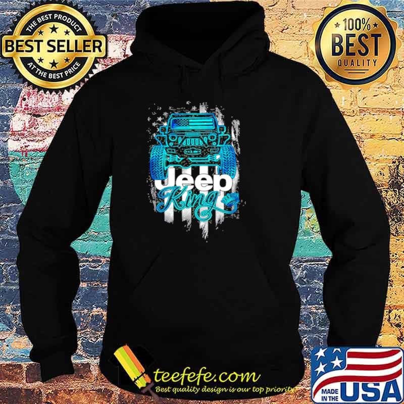 Jeep King Jeep Lover American Flag Crown Vintage Retro Shirt Hoodie Jeep King Jeep Lover American Flag Crown Vintage Retro Shirt Hoodie