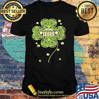 Jeep Shamrock Four Leaf Clover Jeep Lovers Saint Patrick’s Day Shirt