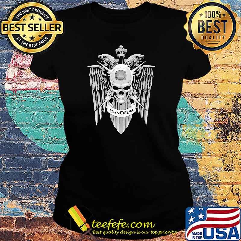 John Deere Logo Symbol Skull Wallpaper Shirt Ladies tee John Deere Logo Symbol Skull Wallpaper Shirt Ladies tee