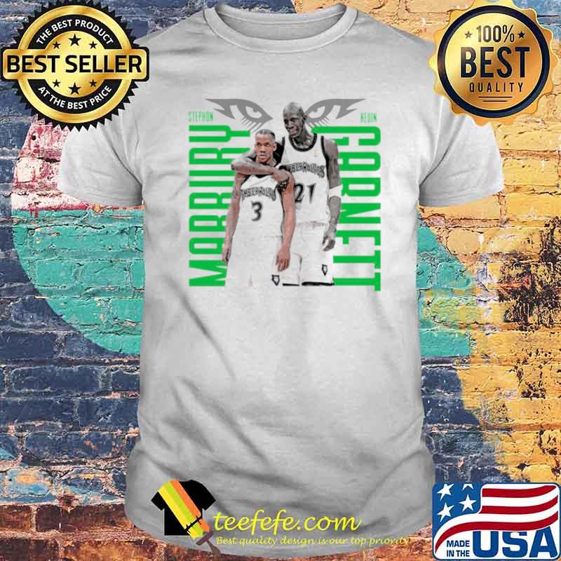 Kevin Garnett and Stephon Marbury Minnesota Timberwolves shirt Kevin Garnett and Stephon Marbury Minnesota Timberwolves shirt