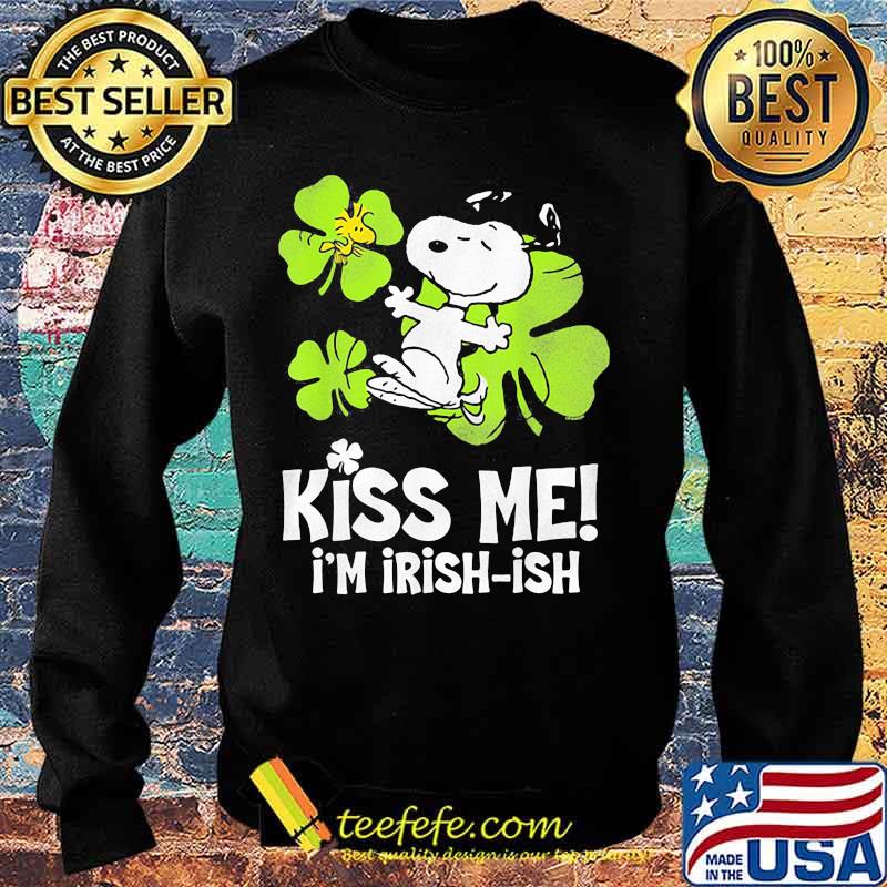 Kiss Me I’m Irish Snoopy And Woodstock Patricks Day Shirt Sweater Kiss Me I’m Irish Snoopy And Woodstock Patricks Day Shirt Sweater