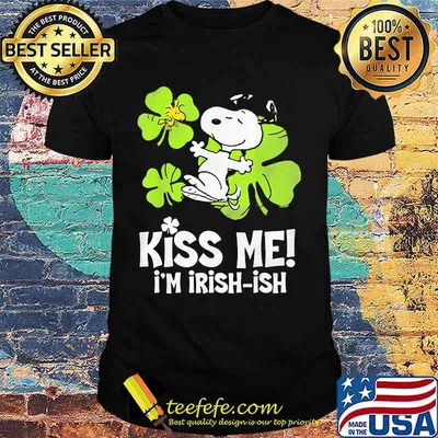 Kiss Me I’m Irish Snoopy And Woodstock Patricks Day Shirt