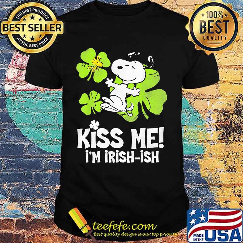 Kiss Me I’m Irish Snoopy And Woodstock Patricks Day Shirt