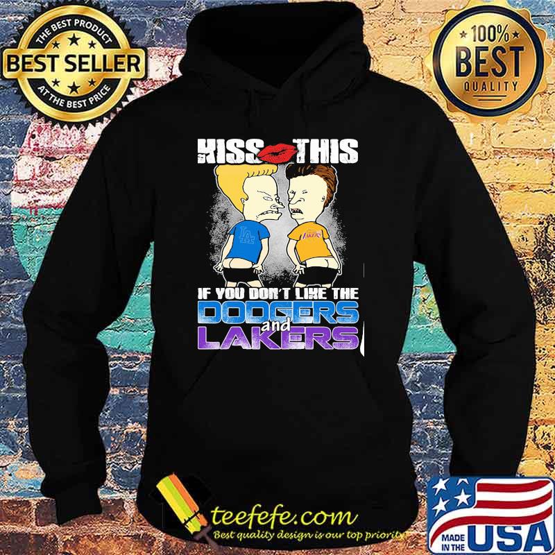 Kiss This If You Don’t Like The Dodgers And Laker Cute Football Shirt Hoodie Kiss This If You Don’t Like The Dodgers And Laker Cute Football Shirt Hoodie