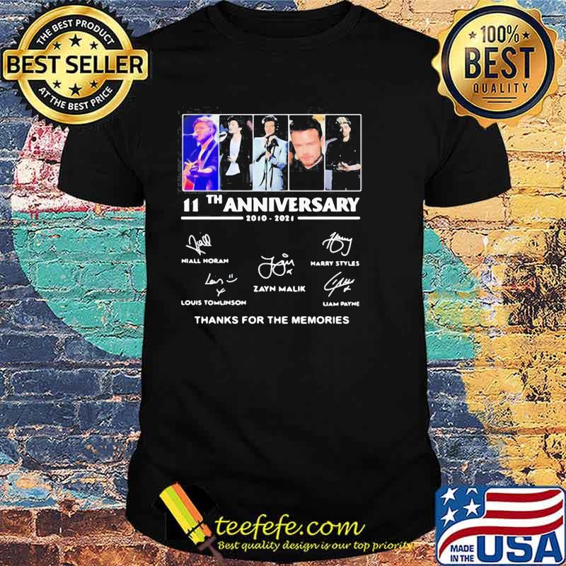 11th Anniversary One Direction Thank You For The Memories Shirt