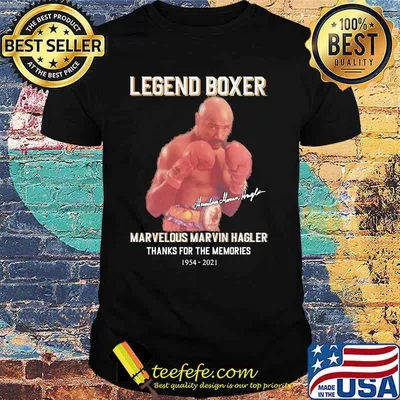 Legend Boxer Marvelous Marvin Hagler Thanks For The Memories 1954 2021 Signature Shirt