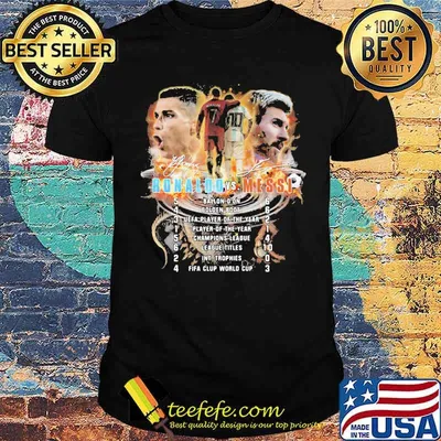 Legends Football Messi And Ronaldo Signature Shirt
