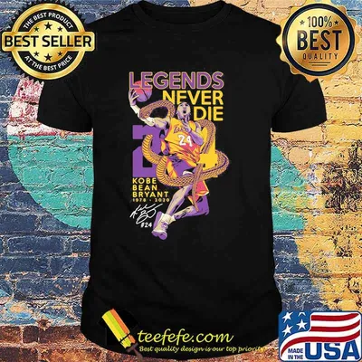 Legends Never Dire Kobe Bean Bryant 1978 2020 Signature Shirt