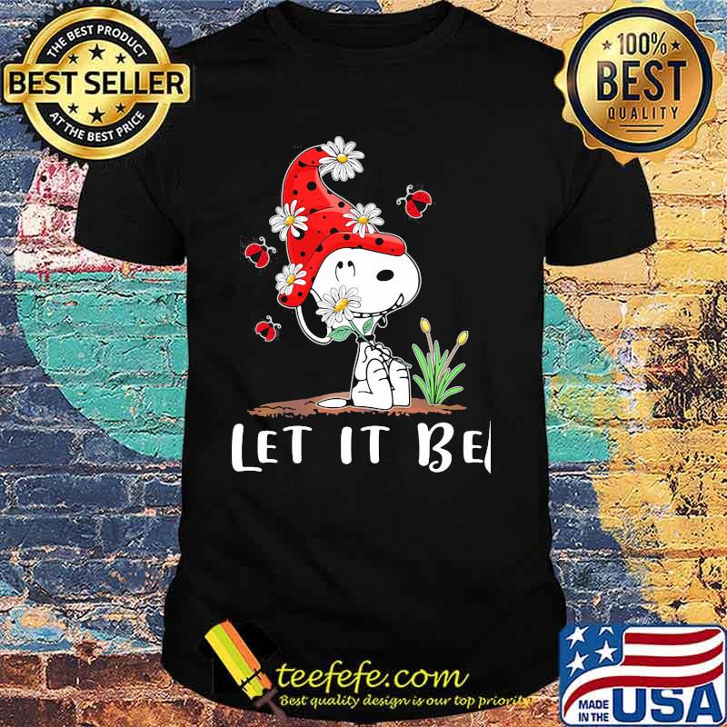 Let It Be Snoopy Wear Hat Gnome Shirt