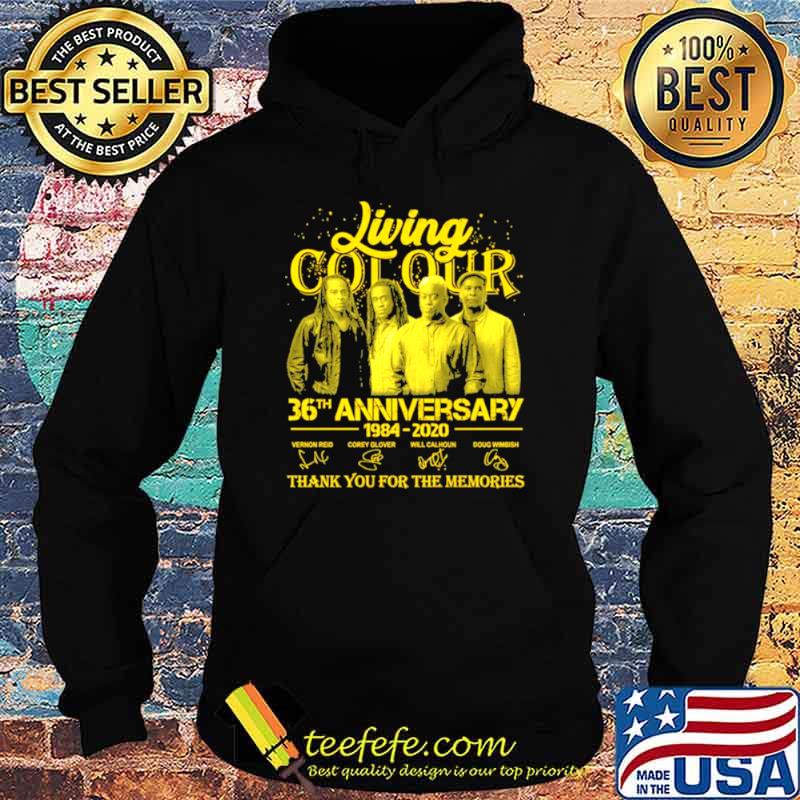Living Cot Our 36th Anniversary 1984 2020 Signatures Thank You For The Memories Shirt Hoodie Living Cot Our 36th Anniversary 1984 2020 Signatures Thank You For The Memories Shirt Hoodie