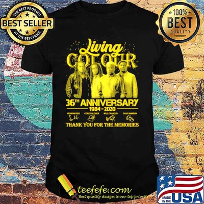 Living Cot Our 36th Anniversary 1984 2020 Signatures Thank You For The Memories Shirt