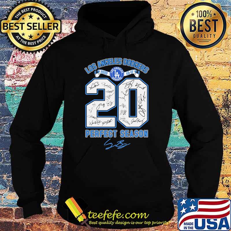 Los Angeles Dodgers Perfect Season Signature Shirt Hoodie Los Angeles Dodgers Perfect Season Signature Shirt Hoodie
