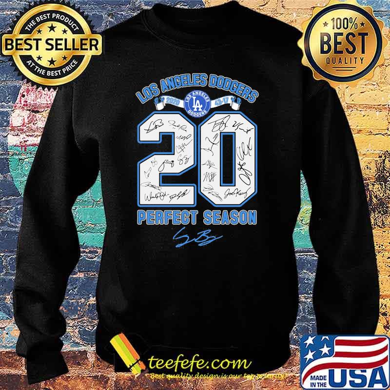 Los Angeles Dodgers Perfect Season Signature Shirt Sweater Los Angeles Dodgers Perfect Season Signature Shirt Sweater