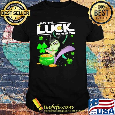 Maleficent May The Luck Be With You Patrick Day Shirt
