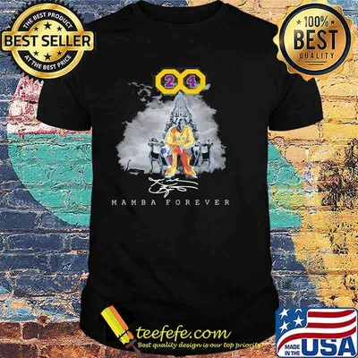 Mamba Forever Number 24 Signature Shirt
