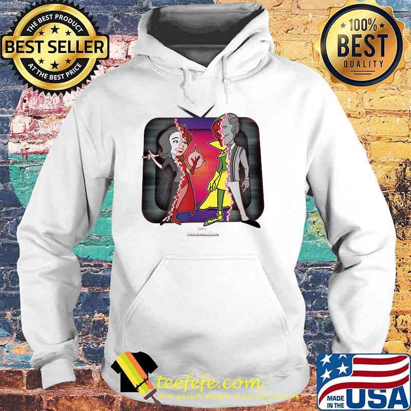 Marvel Wandavision Halloween Retro Cartoon Glitch Shirt Hoodie Marvel Wandavision Halloween Retro Cartoon Glitch Shirt Hoodie