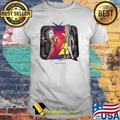 Marvel Wandavision Halloween Retro Cartoon Glitch Shirt