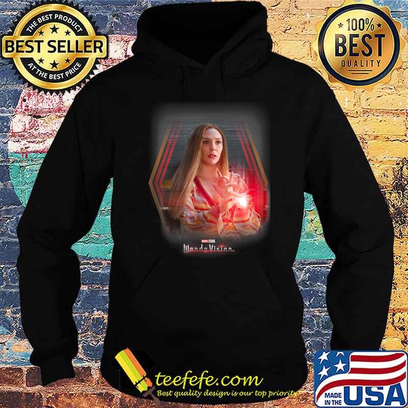 Marvel Wandavision Red Scarlet Glitch Portrait Shirt Hoodie Marvel Wandavision Red Scarlet Glitch Portrait Shirt Hoodie