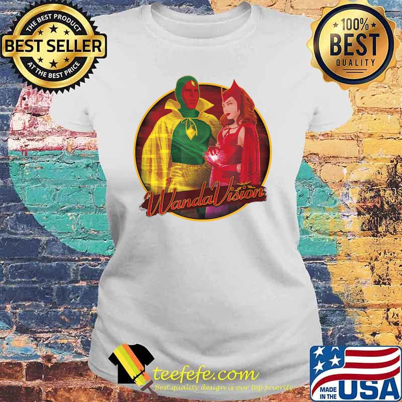 Marvel Wandavision Wanda And Vision Halloween Shirt Laides tee Marvel Wandavision Wanda And Vision Halloween Shirt Laides tee