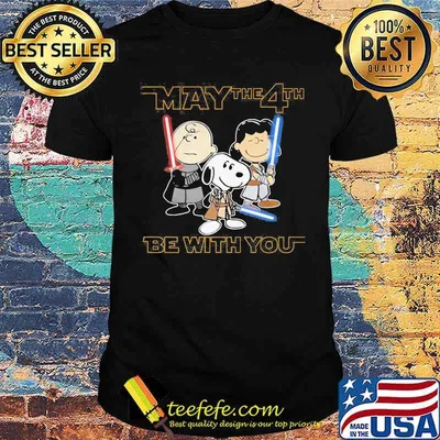 May The 4th Be With You Snoopy Charlie Shirt