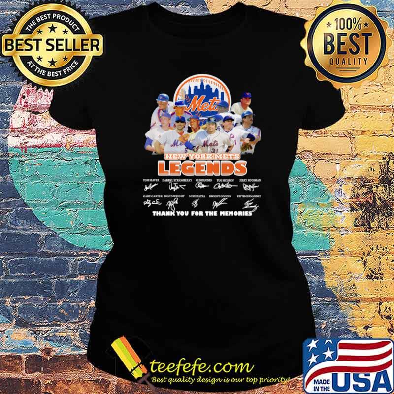 Met New York Mets Legends Thank You For The Memories Signatures Shirt Ladies tee Met New York Mets Legends Thank You For The Memories Signatures Shirt Ladies tee