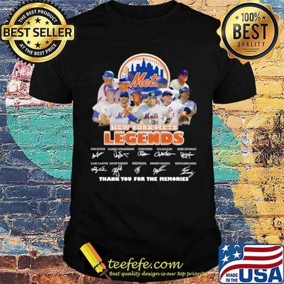 Met New York Mets Legends Thank You For The Memories Signatures Shirt