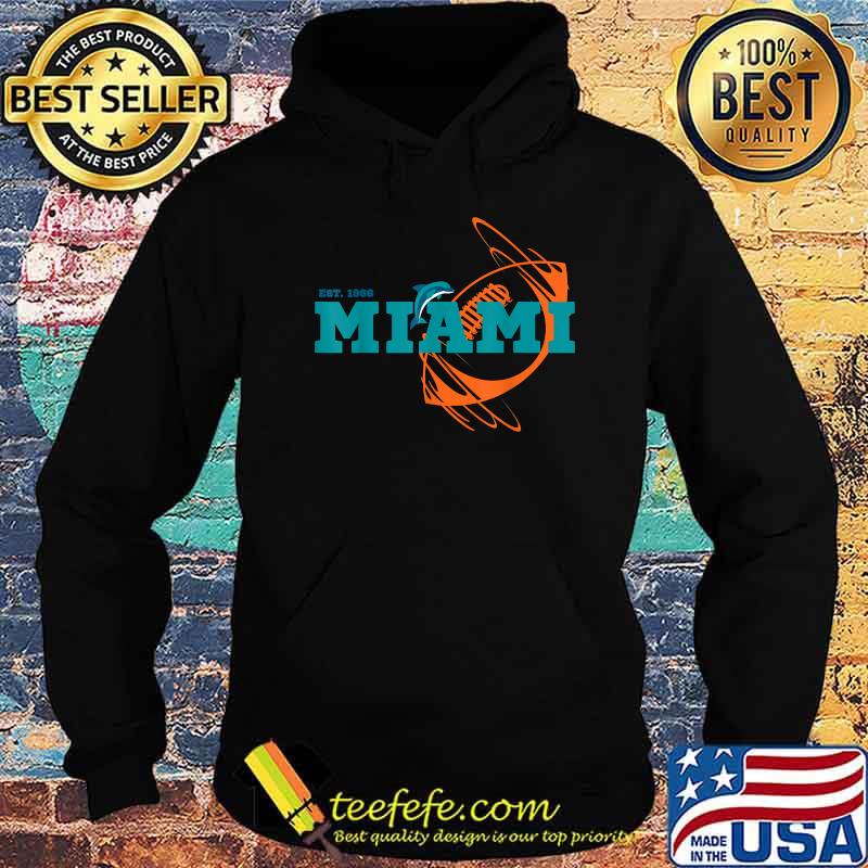 Miami Est 1966 Sports Team Athletic Novelty Dolphin Shirt Hoodie Miami Est 1966 Sports Team Athletic Novelty Dolphin Shirt Hoodie