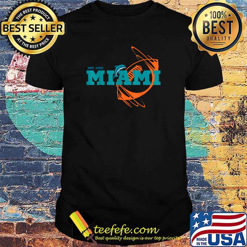 Miami Est 1966 Sports Team Athletic Novelty Dolphin Shirt Miami Est 1966 Sports Team Athletic Novelty Dolphin Shirt