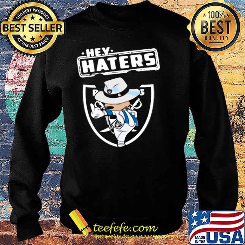 Mickey Mouse Las Vegas Raiders hey haters Sweater Mickey Mouse Las Vegas Raiders hey haters Sweater