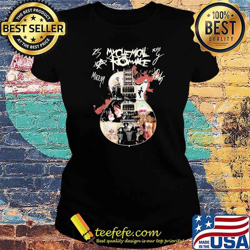 My Chemical Romance Guitar Signature Shirt Ladies tee My Chemical Romance Guitar Signature Shirt Ladies tee