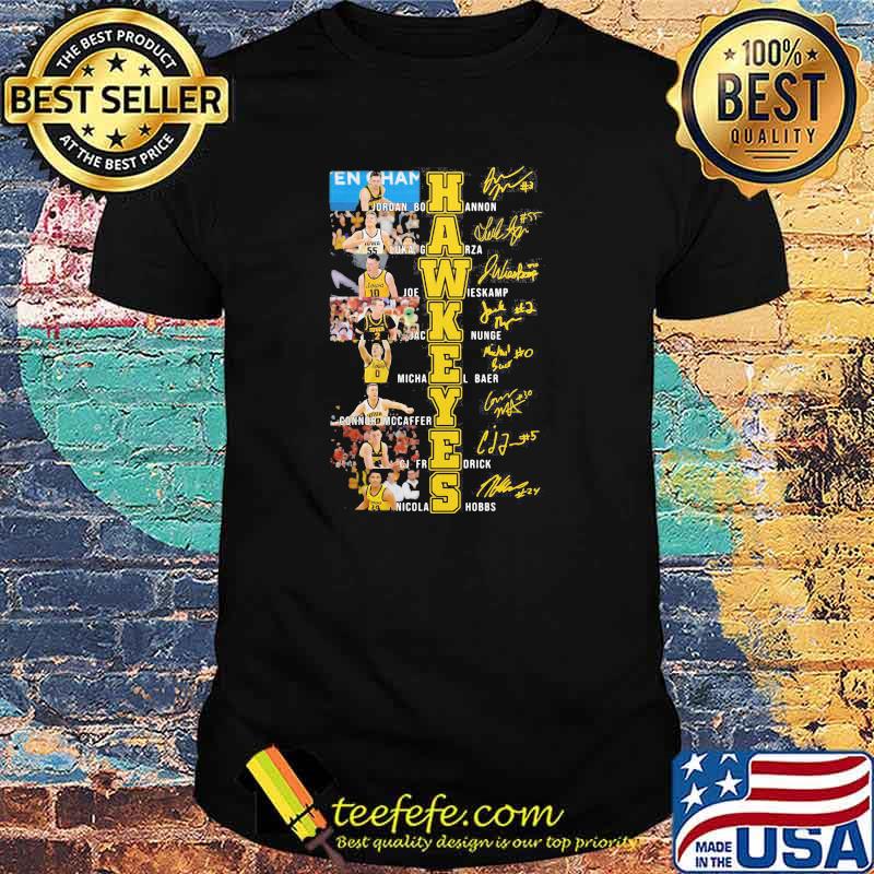 Name And Signature Player Team Hawkeyes Shirt