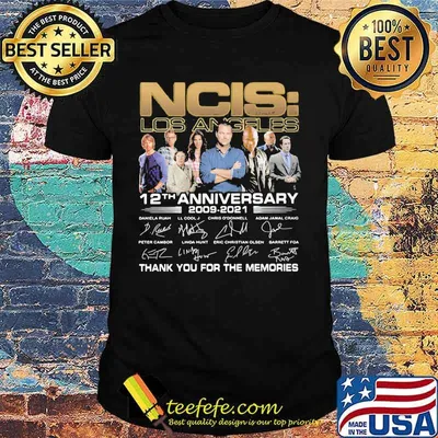NCIS Los Angeles 12th anniversary 2009 2021 Thank You For The Memories Signature Shirt