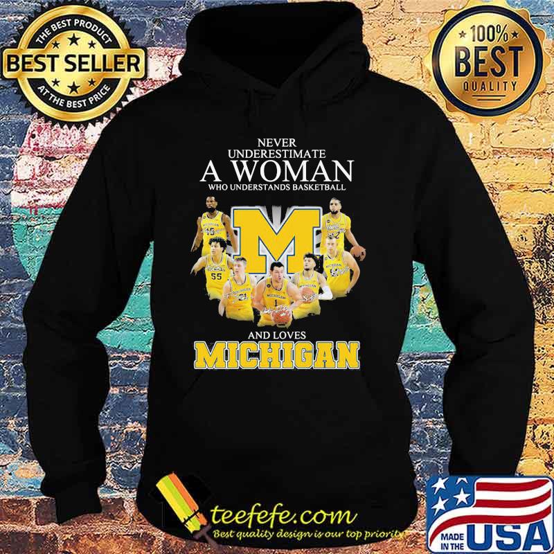 Never Underestimate A Woman Who Understand Baseball And Loves Michigan Shirt Hoodie Never Underestimate A Woman Who Understand Baseball And Loves Michigan Shirt Hoodie