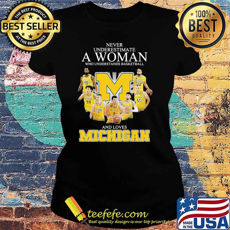 Never Underestimate A Woman Who Understand Baseball And Loves Michigan Shirt Ladies tee Never Underestimate A Woman Who Understand Baseball And Loves Michigan Shirt Ladies tee