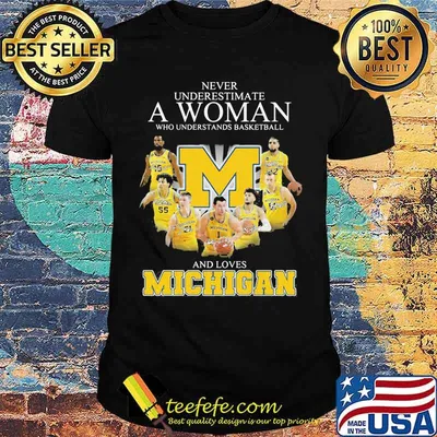Never Underestimate A Woman Who Understand Baseball And Loves Michigan Shirt