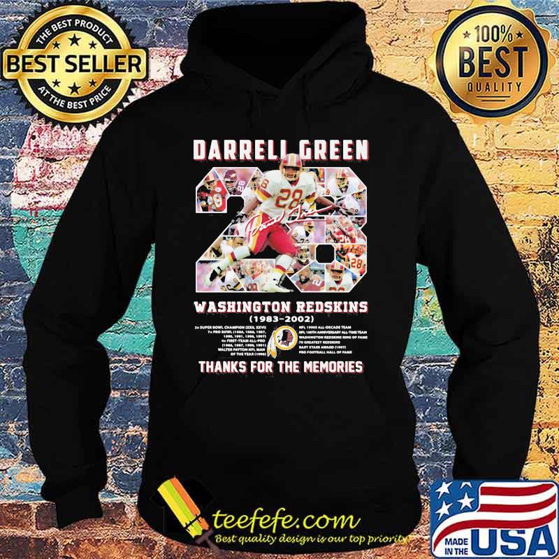 Number 28 Darrell Green Washington Redskins Thanks For The Memories Shirt Hoodie Number 28 Darrell Green Washington Redskins Thanks For The Memories Shirt Hoodie