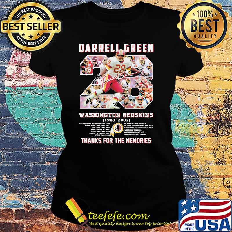 Number 28 Darrell Green Washington Redskins Thanks For The Memories Shirt Ladies tee Number 28 Darrell Green Washington Redskins Thanks For The Memories Shirt Ladies tee
