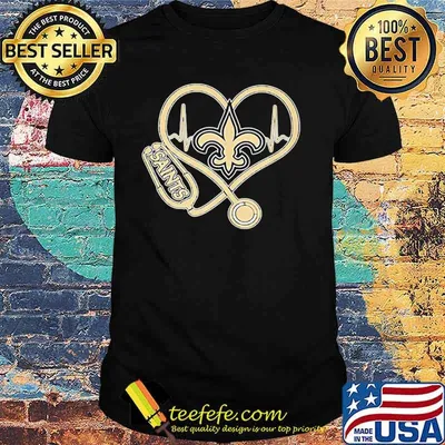 Nurse Heart Beat New Orleans Saints Shirt