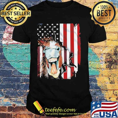 Official American Horse Face Flag Shirt