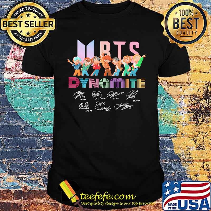 Official Bts Dynamite Signatures Shirt