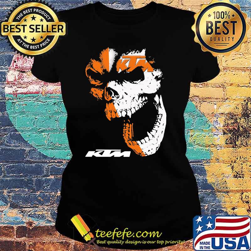 Official Skull With Logo Ktm Shirt Ladies tee Official Skull With Logo Ktm Shirt Ladies tee